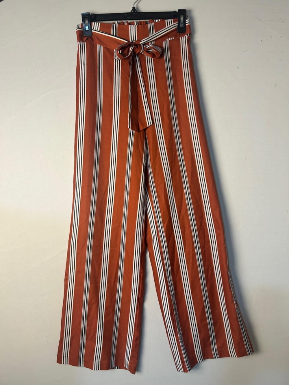 Ktoo  Women’s Pants Wide Leg Striped Elastic Waist Pull On Size S